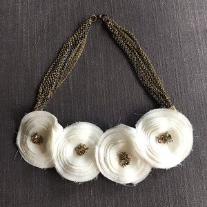 Anthropologie White Necklace